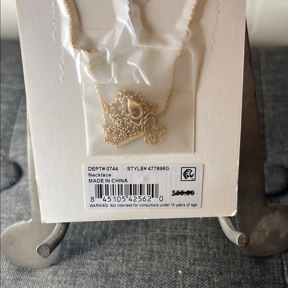 Unwritten Gold Necklace with Crystal Pendant - Picture 2 of 3